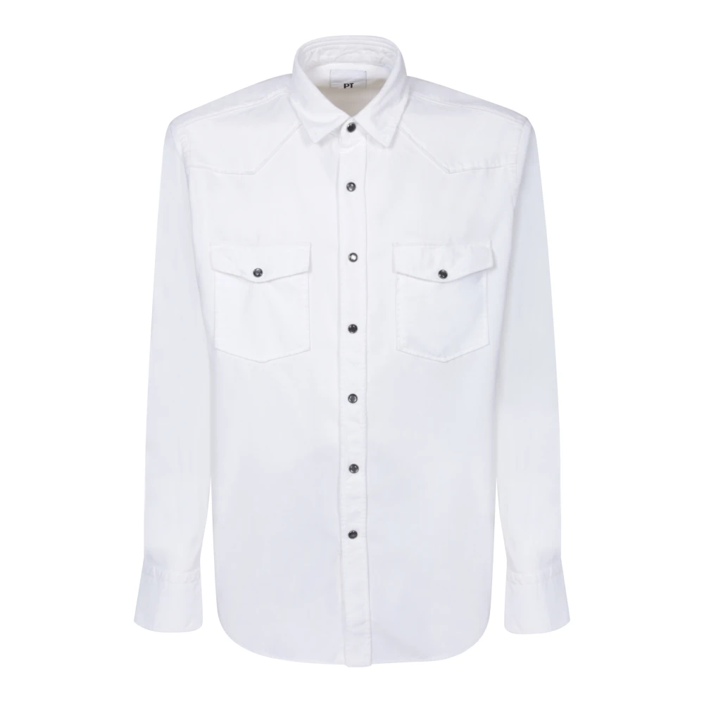 PT Torino Witte T-Shirts & Polos voor Heren White Heren
