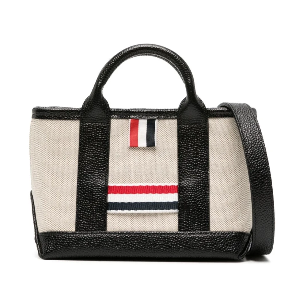 Thom Browne Zwarte Tool Mini Tote Tas Black Dames