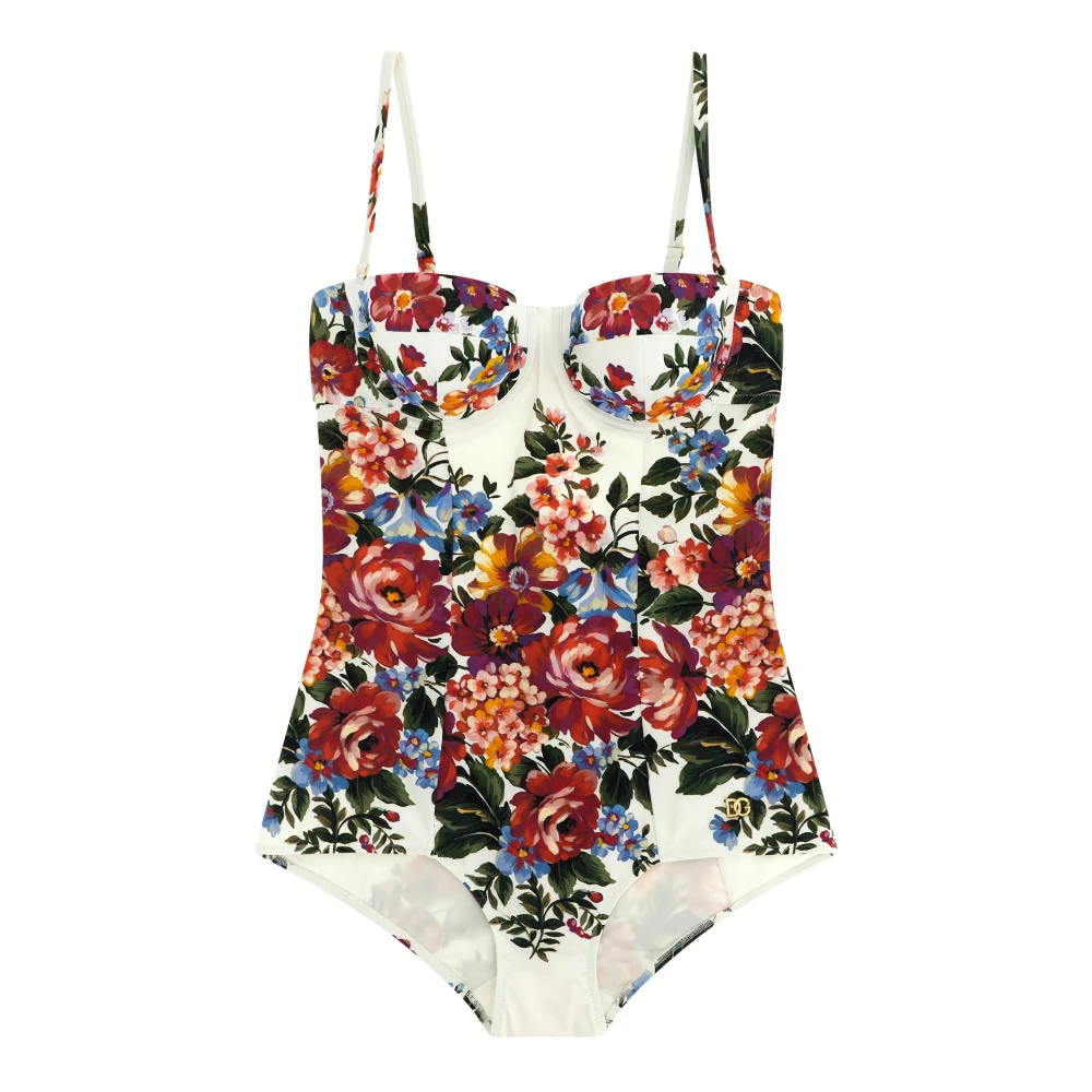 Dolce & Gabbana Women's Multicolor Re-Edition 2000 Lycra One-Piece Swimsuit - Swimsuits - L - Swimwear
