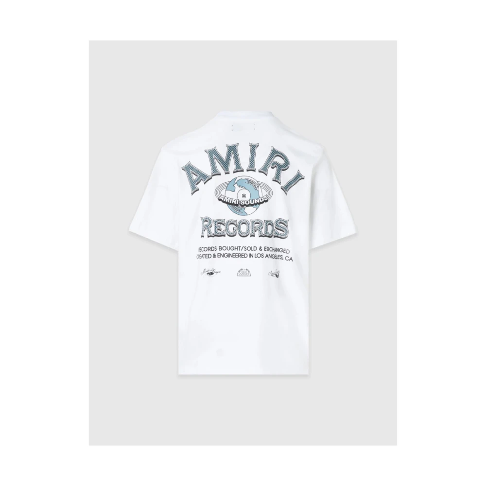 Amiri Global Records Graphic T-shirt White Heren