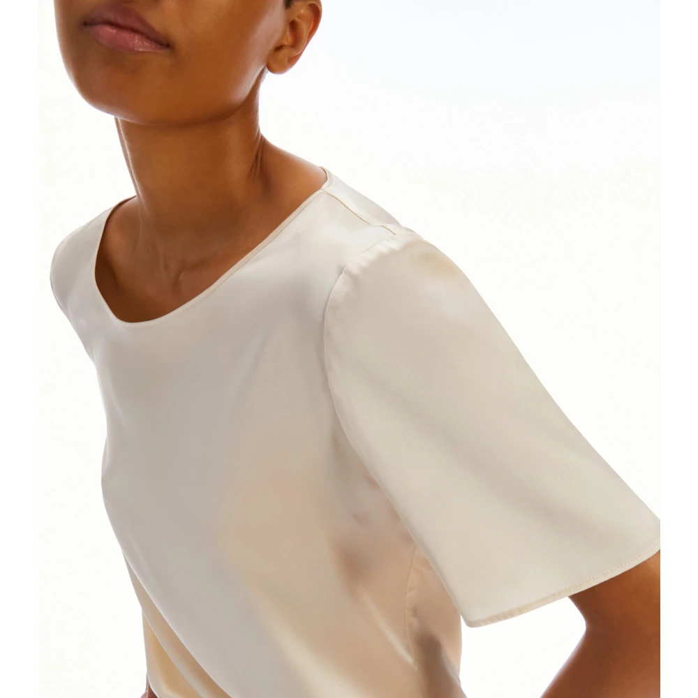 Pennyblack Zijden Satijnen Blouse Foggia Beige Dames