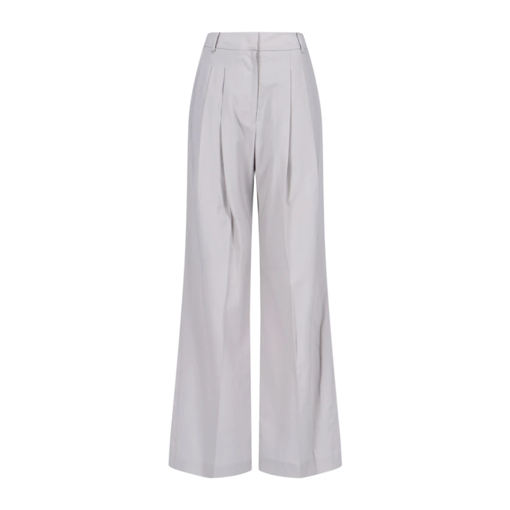 LOW Classic Wide Trousers Gray Dames