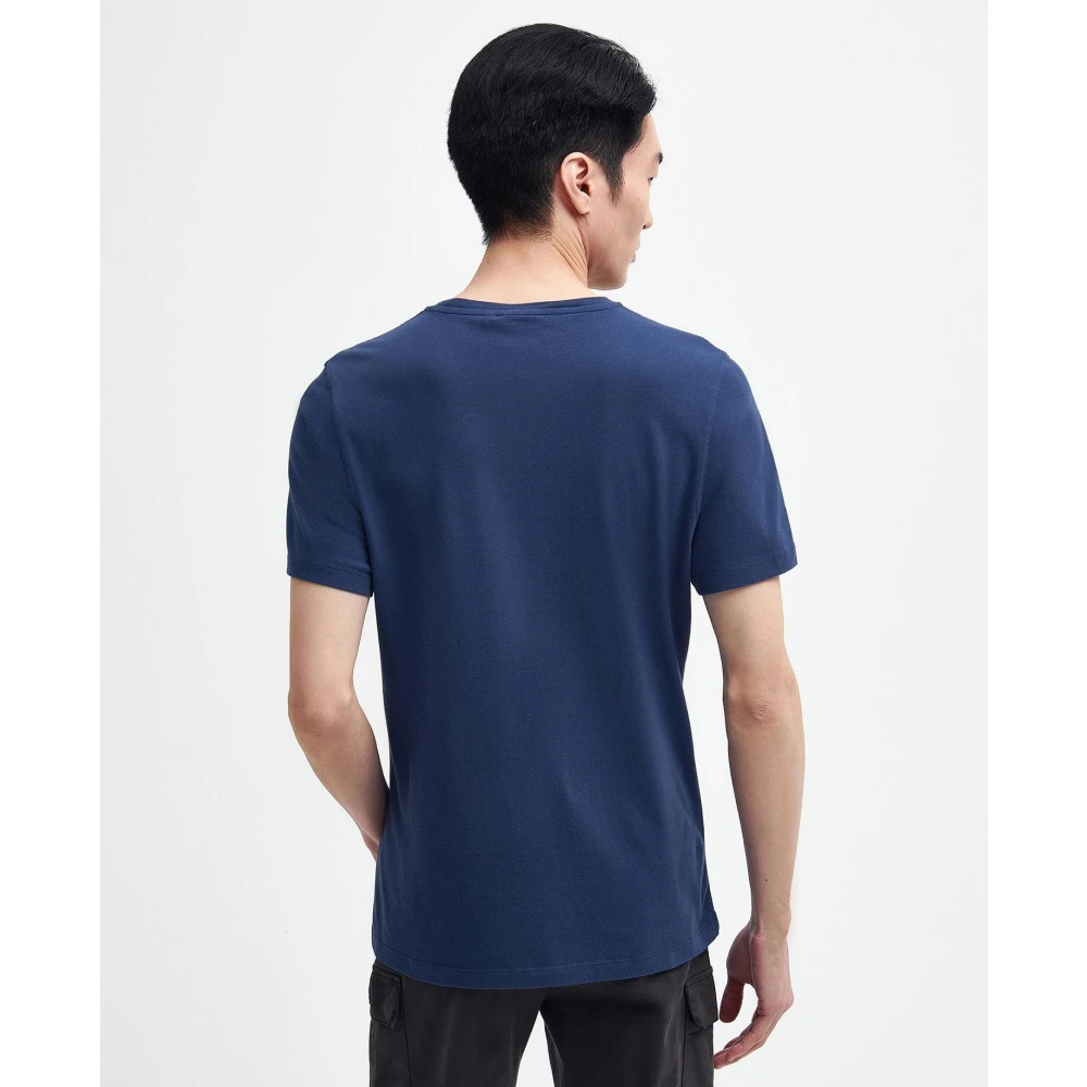 Barbour Spirit Grafisch T-shirt Gewassen Kobalt Blue Heren