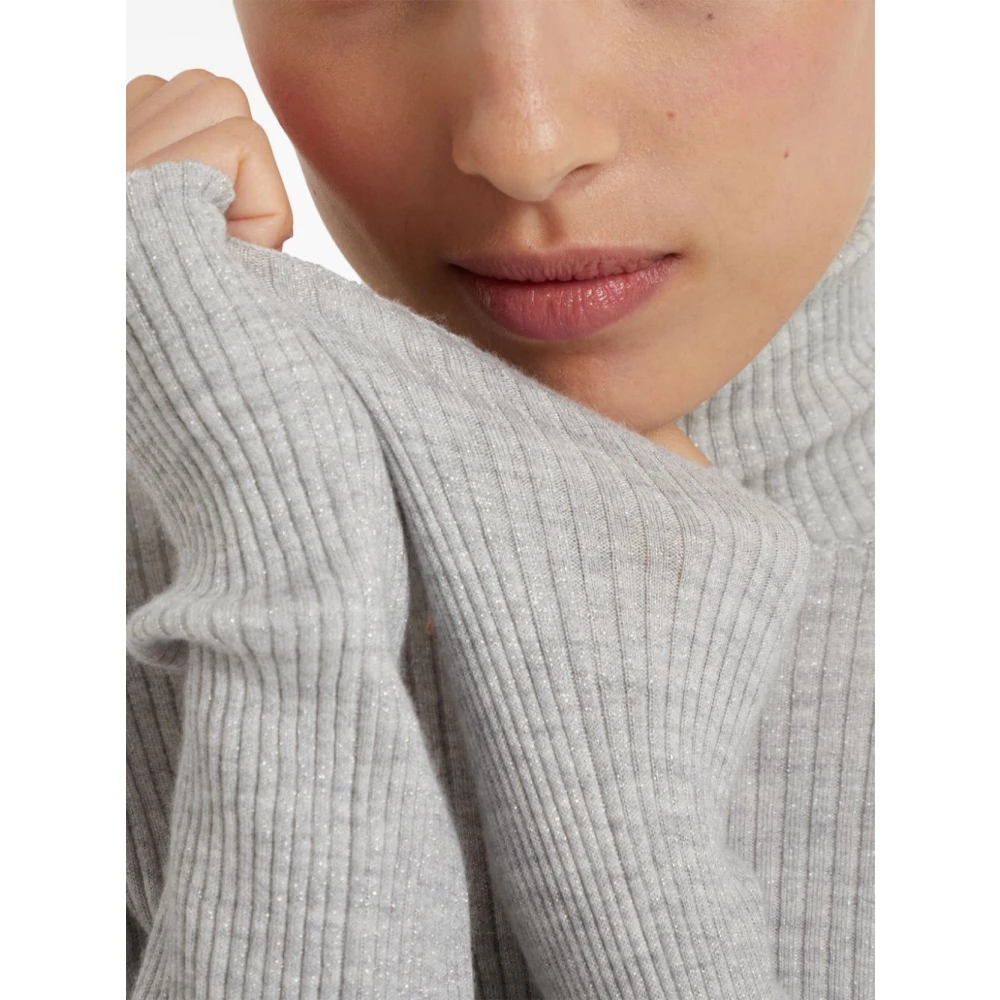 BRUNELLO CUCINELLI Luxe Sweaters Collectie Gray Dames