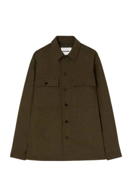 Boiled Wool Utility Overshirt