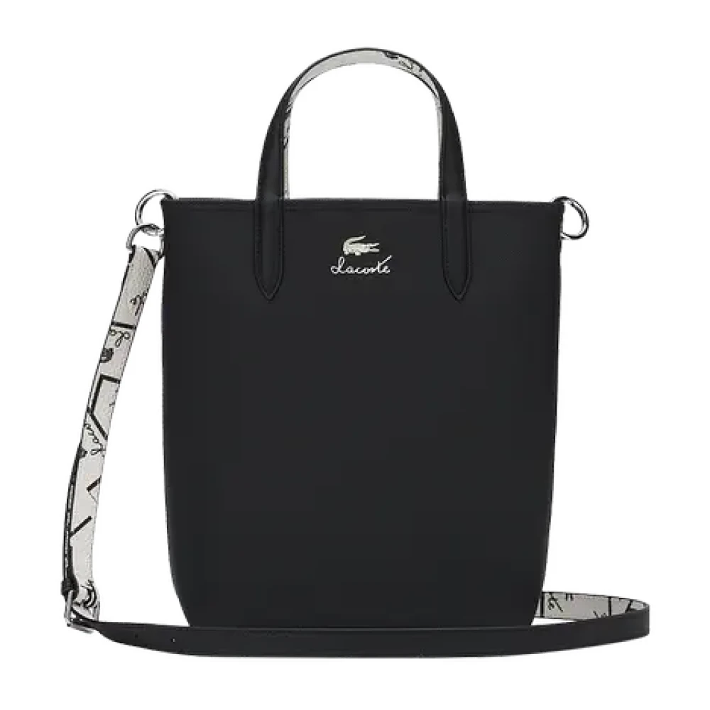Lacoste Anna Seasonal Signature Tas Zwart Black Dames