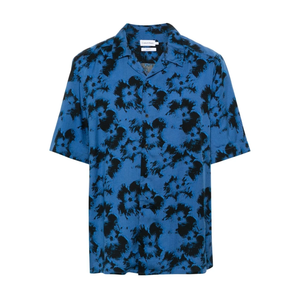 Calvin Klein Blauwe Overhemden voor Heren Blue Heren