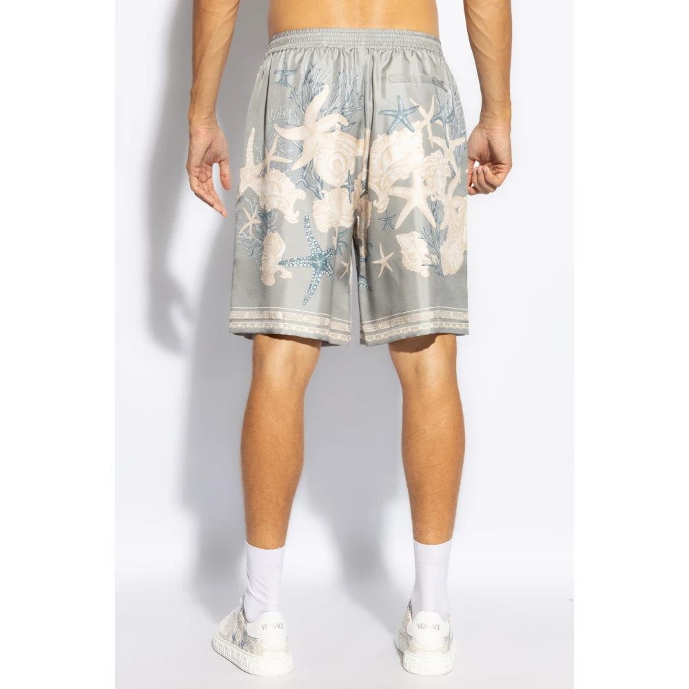 Versace Zijden shorts Gray Heren