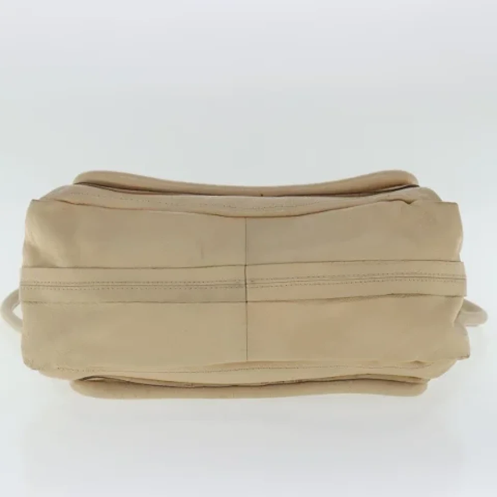 Chloé Pre-owned Leather handbags Beige Dames
