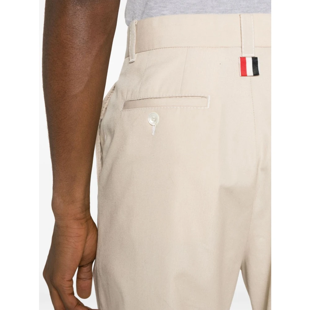 Thom Browne Stijlvolle Broeken voor Mannen Beige Heren