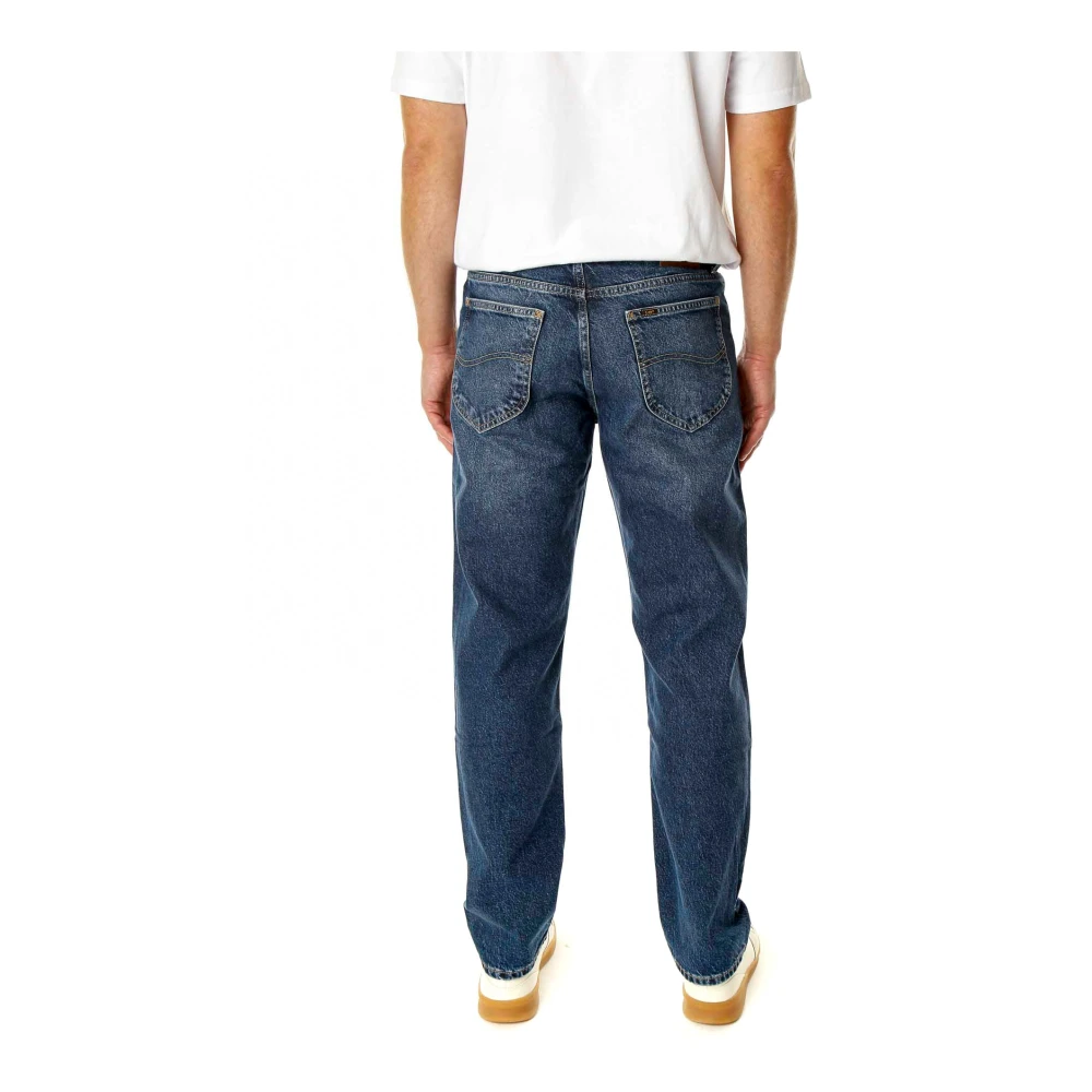 Lee Mid Waist Tapered Fit Jeans Blue Heren