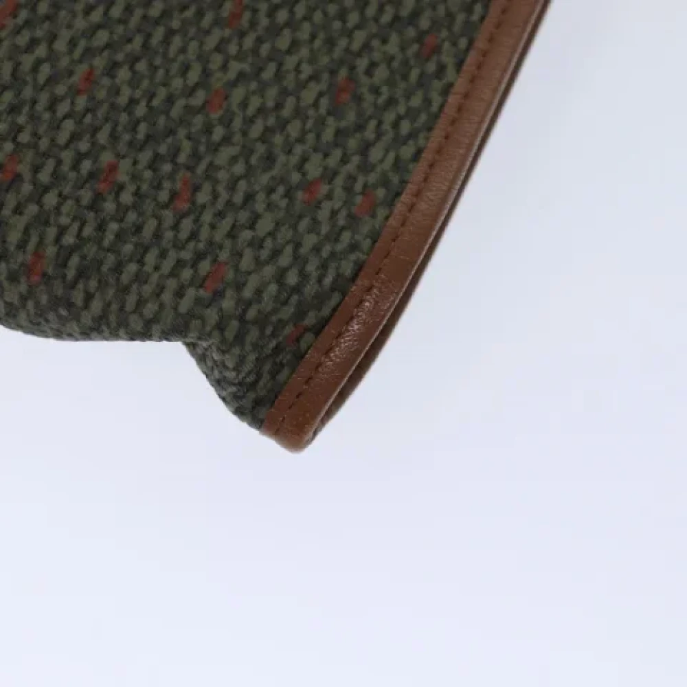Yves Saint Laurent Vintage Pre-owned Canvas shoulder-bags Green Dames