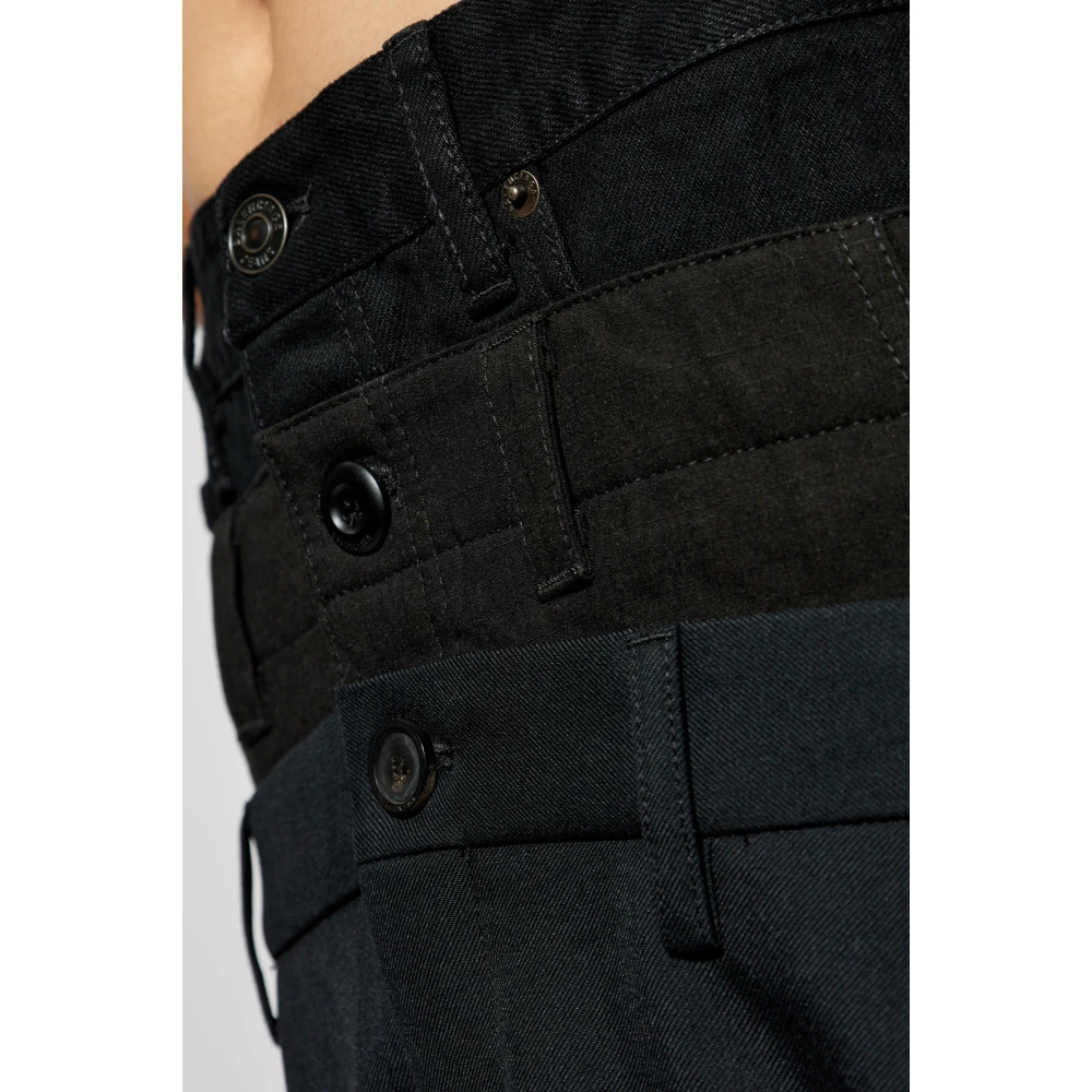 Balenciaga Geplooide Broek Black Heren