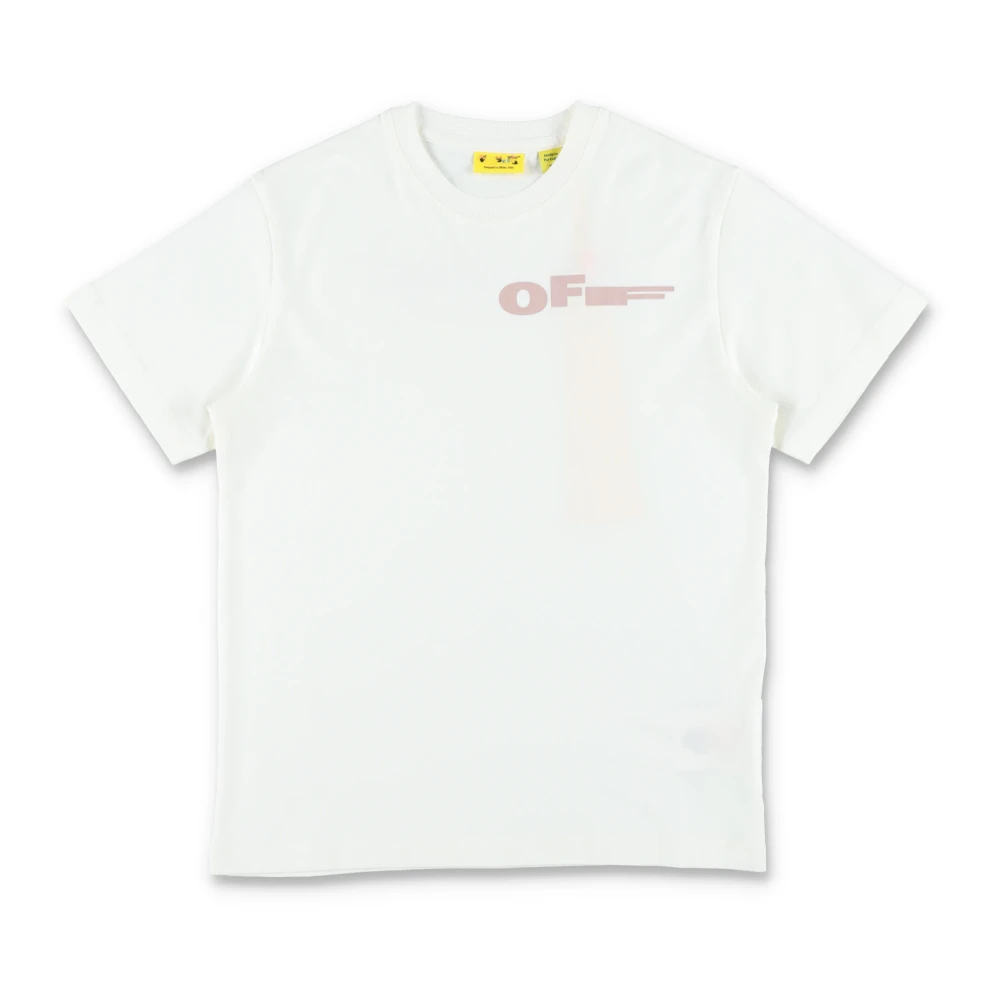 Off White Girls White Off Kids Short Sleeve T-Shirts, 12 Y, Type Logo Tee