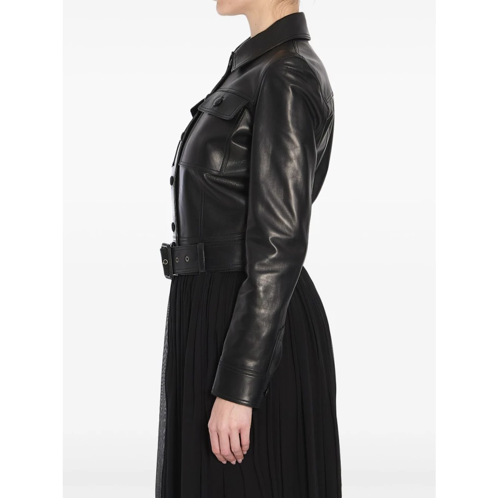 Saint Laurent Zwarte Jassen voor Stijlvolle Look Black Dames