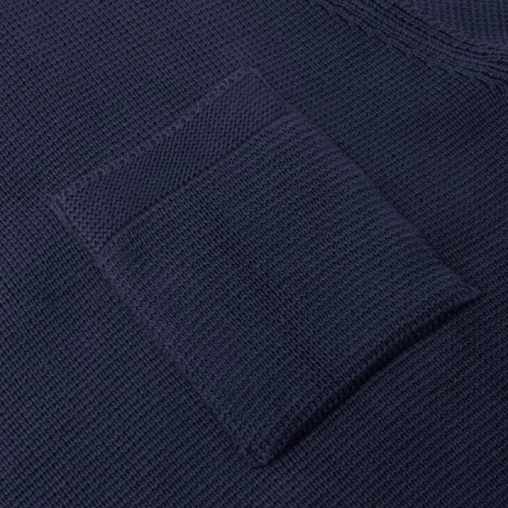 Ma.strum Navy Milano Gebreide Coltrui Blue Heren