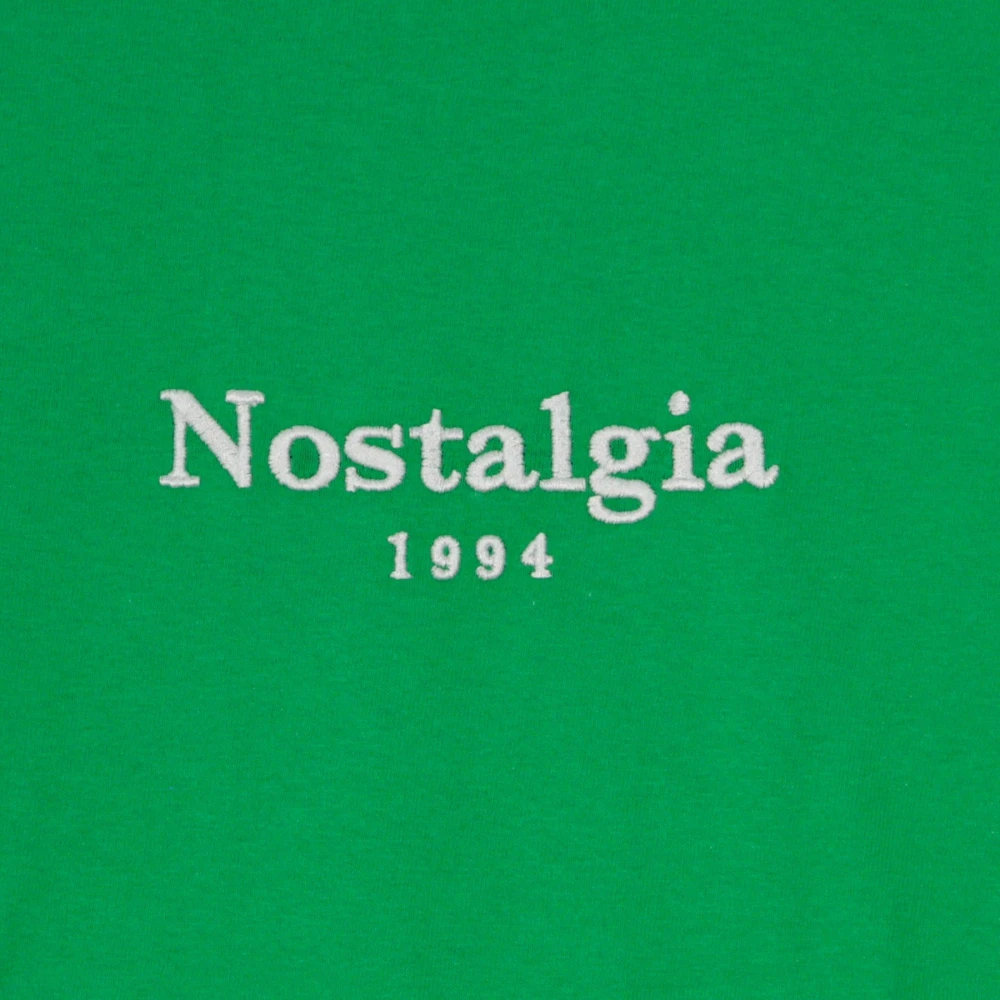 Usual Retro Groen Wit Heren T-shirt Green Heren