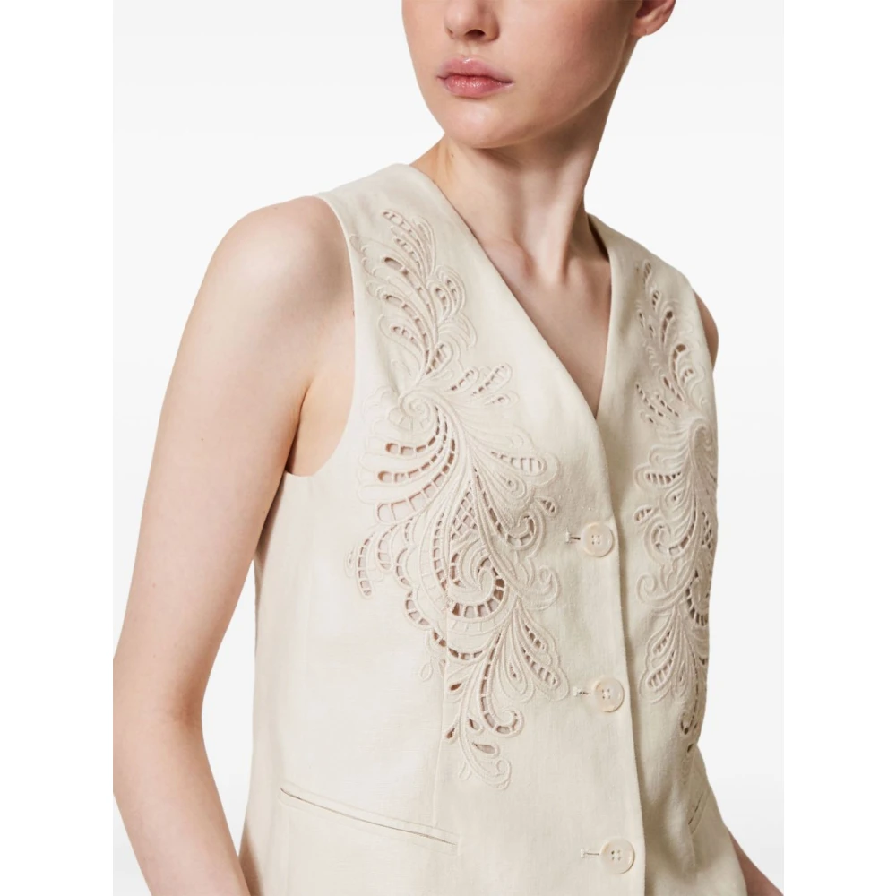 Twinset Stijlvolle Top voor Vrouwen Beige Dames