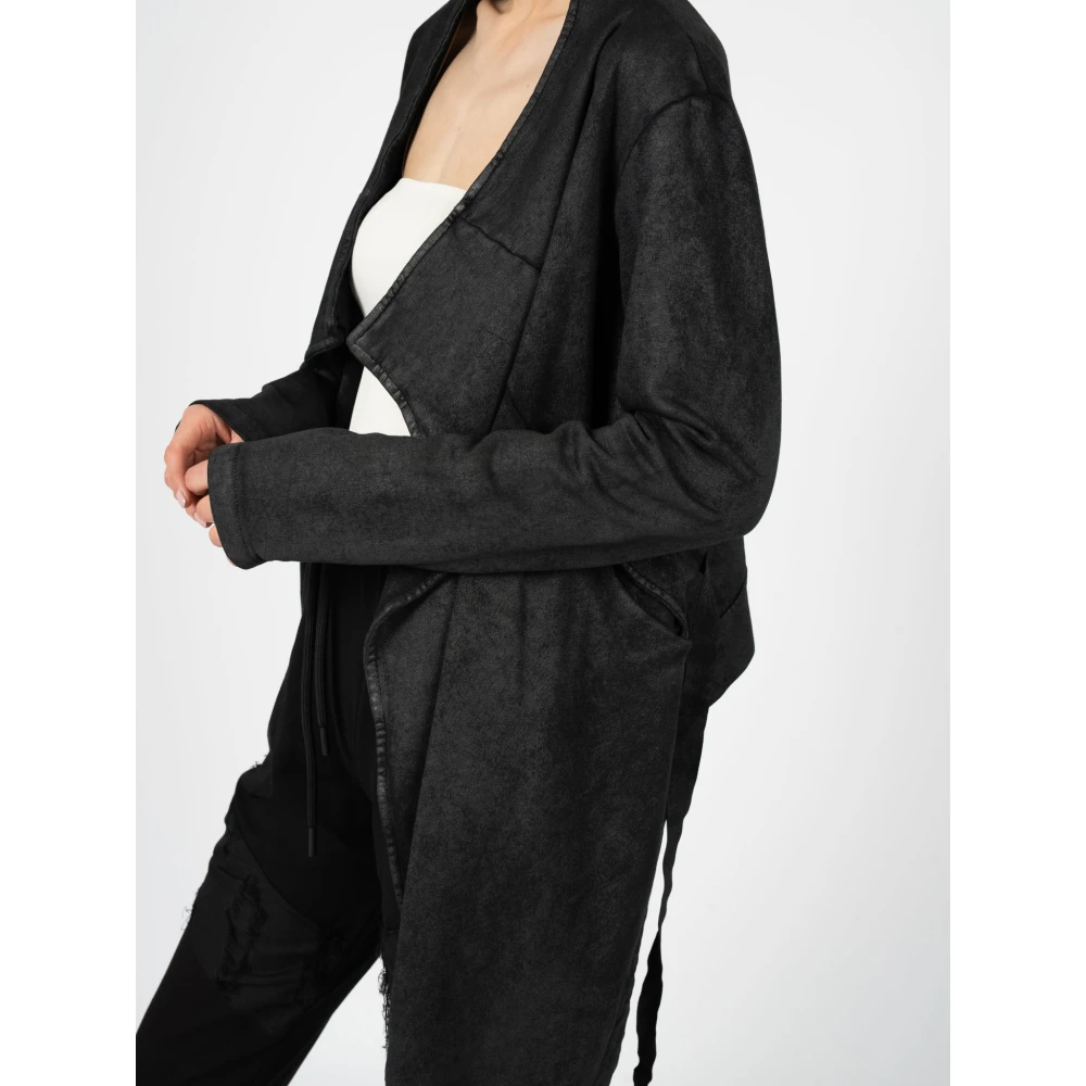 La Haine Inside Us Aansluitende Sweatshirt met Asymmetrische Zoom Black Dames