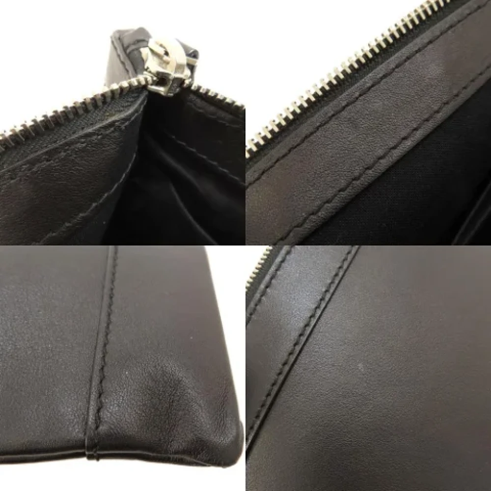 Balenciaga Vintage Pre-owned Leather clutches Black Dames