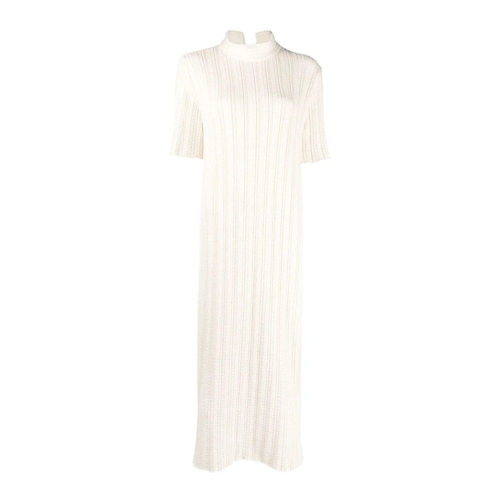 Jil Sander Elegante Beige Maxi Jurk Beige Dames