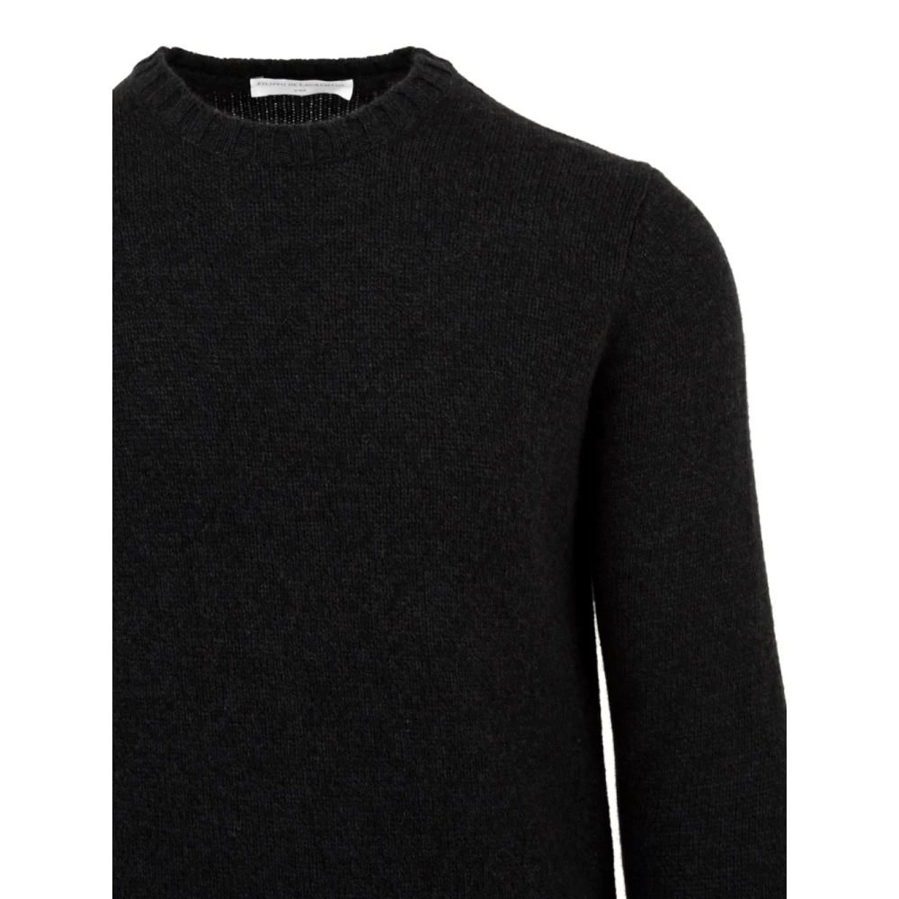 Filippo De Laurentiis Heren Truien Zwart Blauw Y25107 Stijl Blue Heren