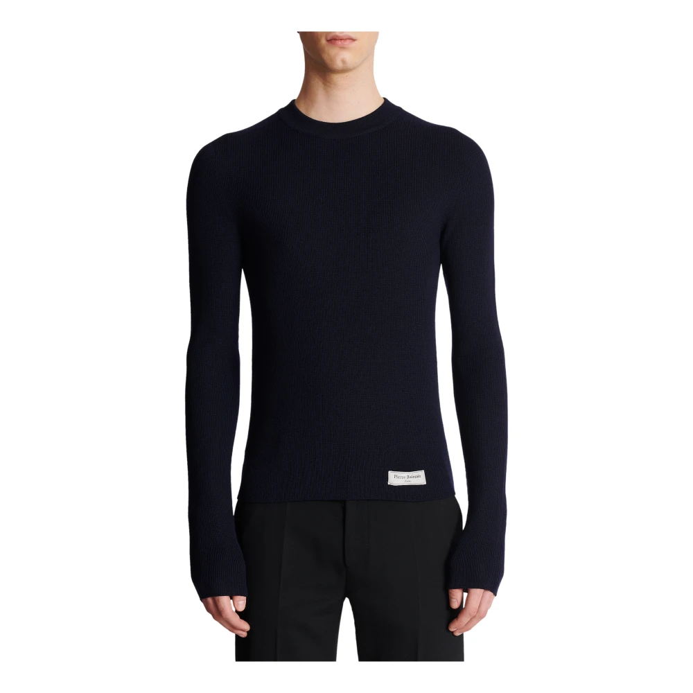 Balmain Gebreide trui Blue Heren