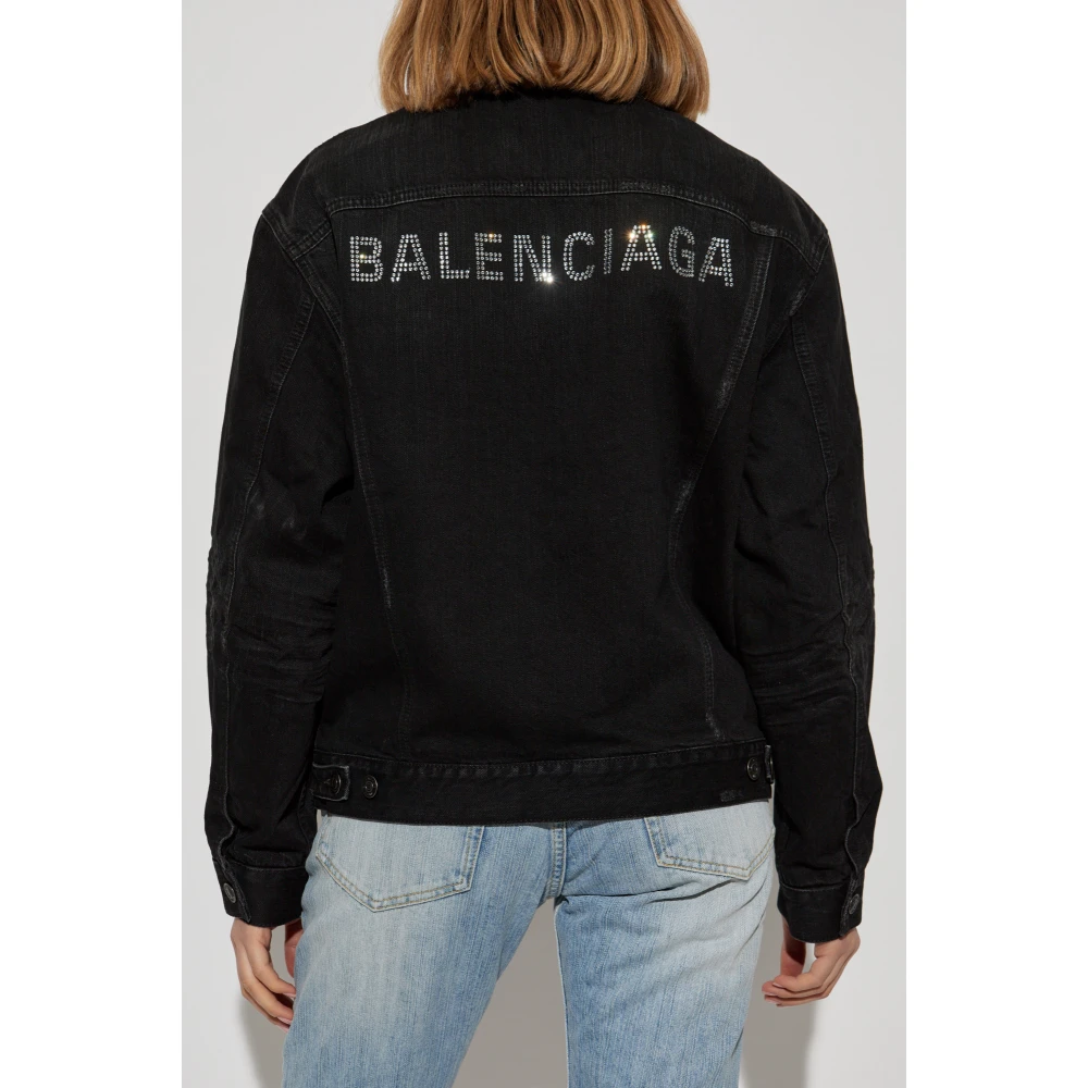 Balenciaga Spijkerjas met vintage-effect Black Dames