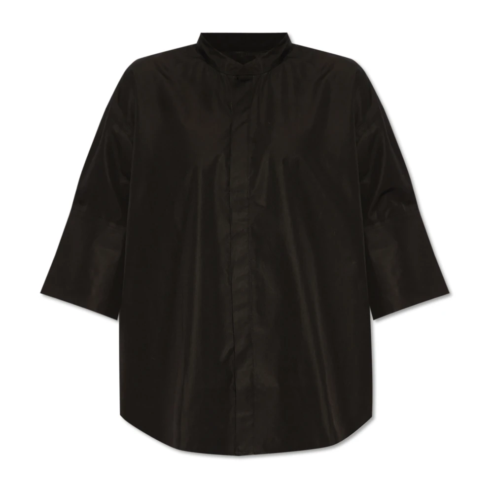 Ami Paris Overhemd met opstaande kraag Black Dames