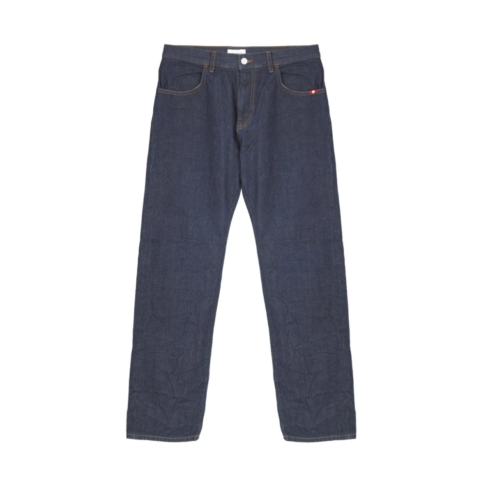 Amish Men's Blue Straight Fit Jeans, W36, James Selvedge Denim
