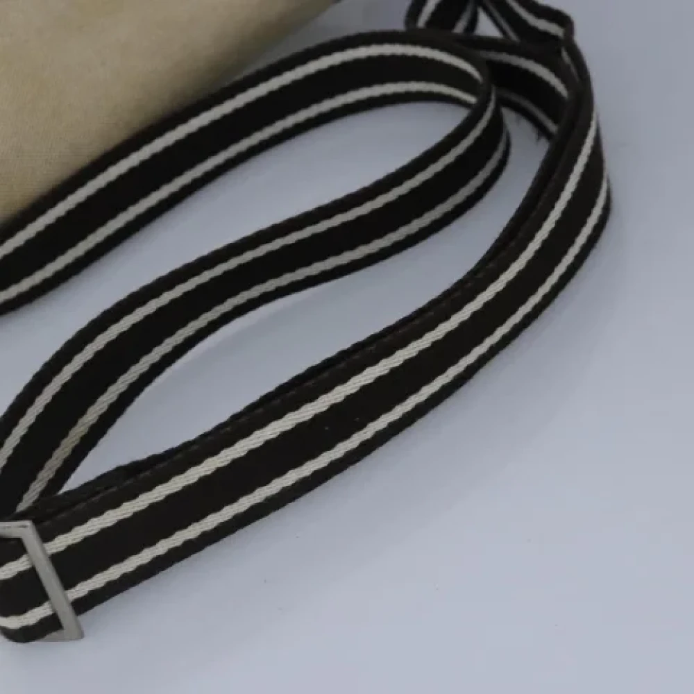 Burberry Vintage Pre-owned Canvas shoulder-bags Beige Dames