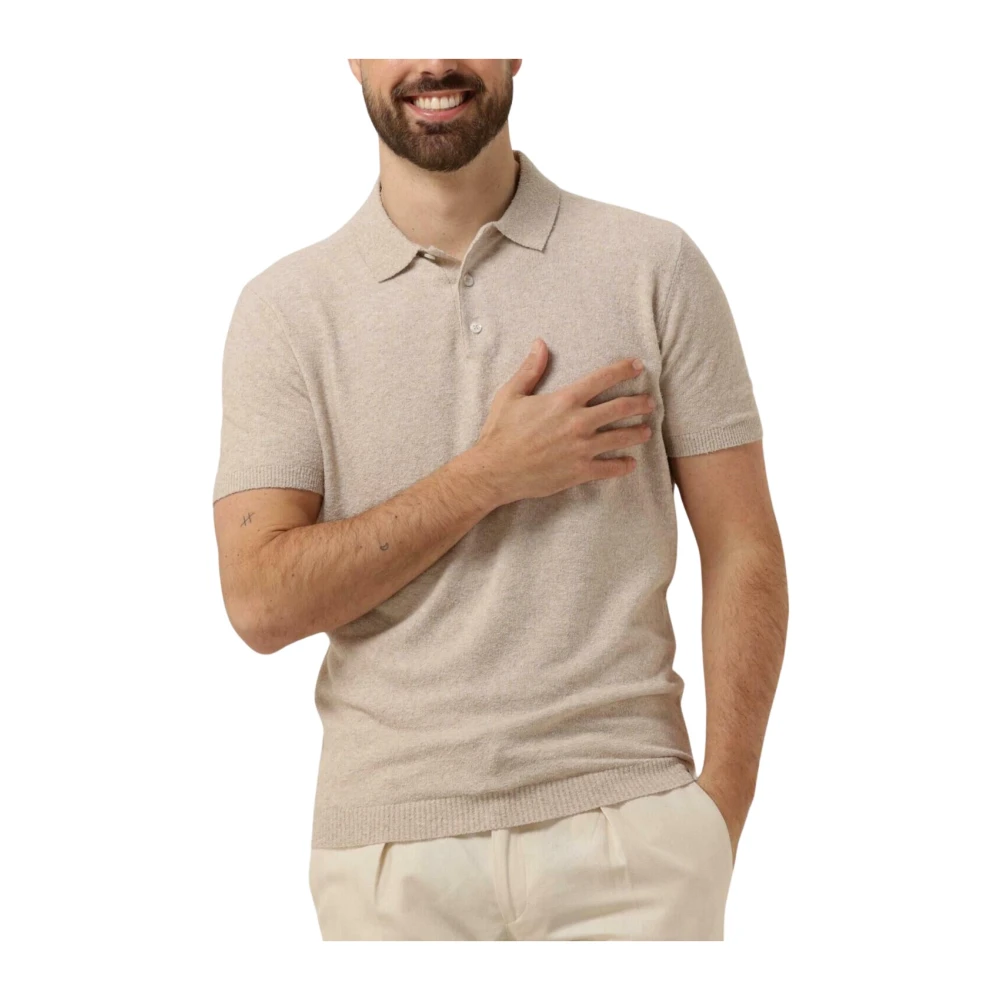 Gentiluomo Beige Polo voor stijlvolle mannen Beige Heren