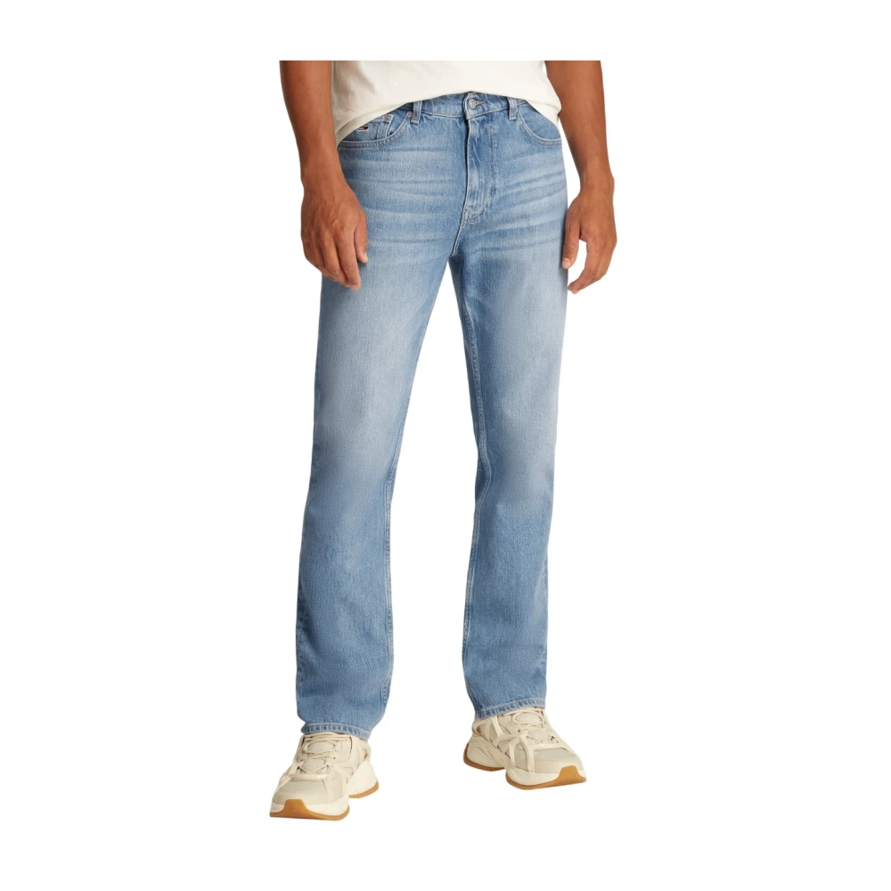 Tommy Jeans Blauwe Slim Fit Straight Leg Jeans Blue Heren