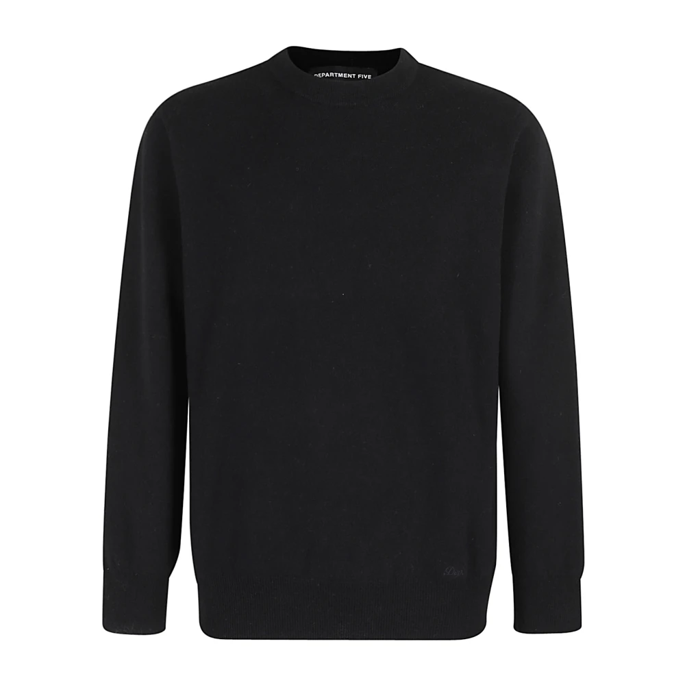 Department Five Ronde Hals Sweater Black Heren
