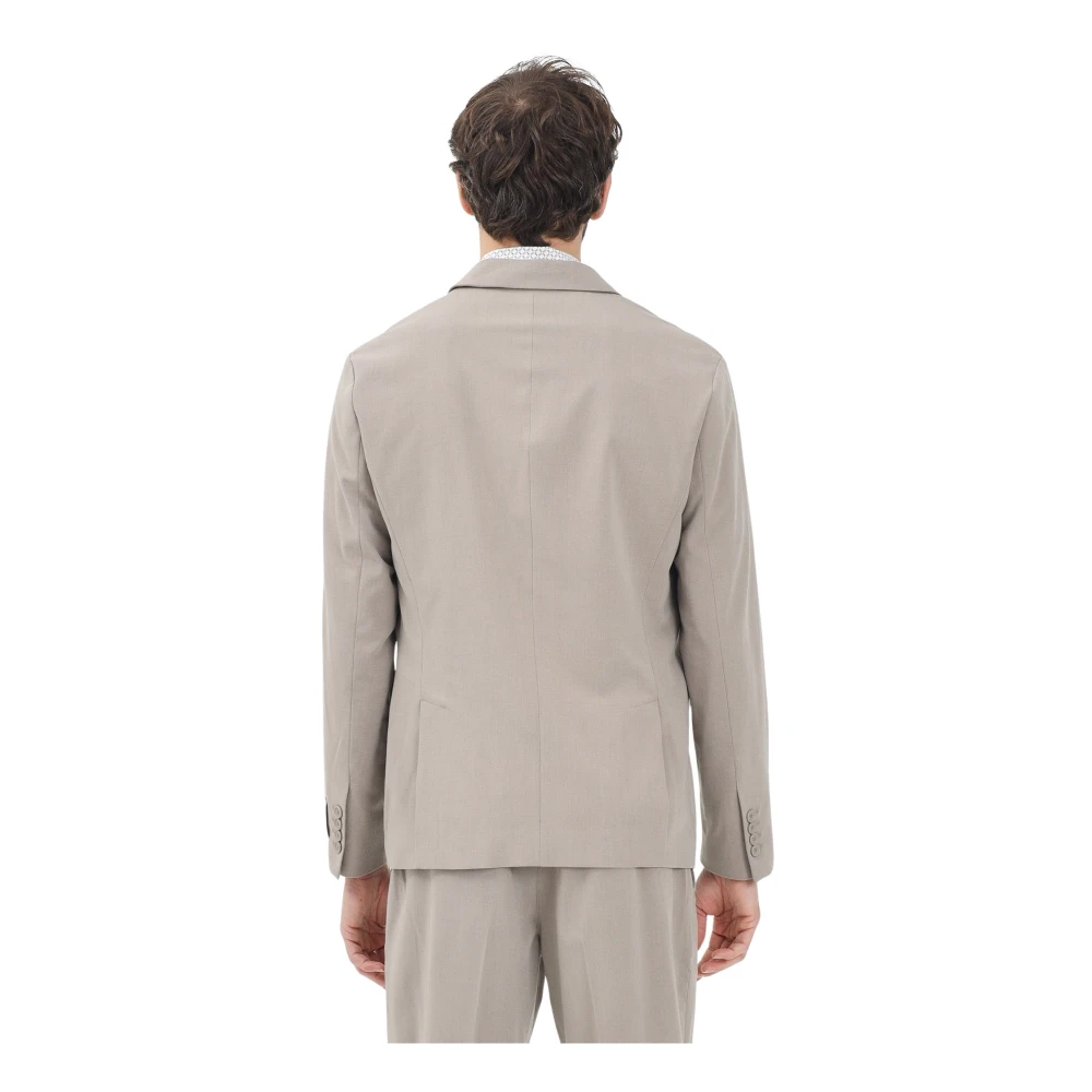 Armani Exchange Moderne Bruine Jas voor Mannen Beige Heren