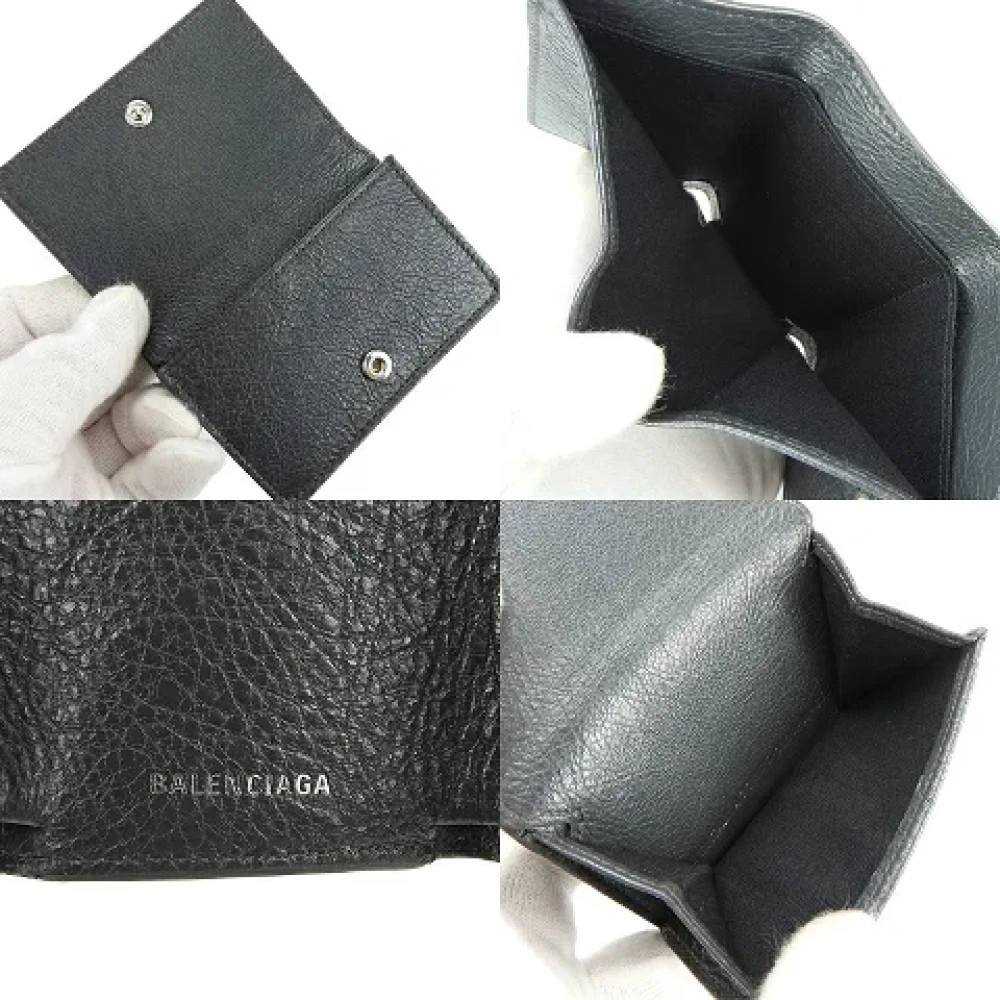Balenciaga Vintage Pre-owned Leather wallets Gray Dames