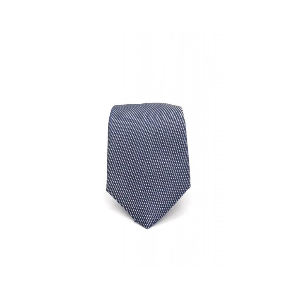 Hugo Uomo Blu - Papillon In Jacquard Di Seta - Accessories - One Size