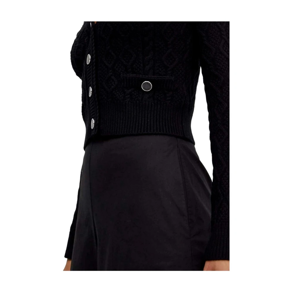 Guess Stijlvolle Gebreide Cardigan Sweater Black Dames