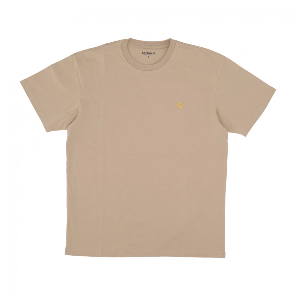 Carhartt WIP Sable Gold Streetwear Chase T-Shirt Beige Heren