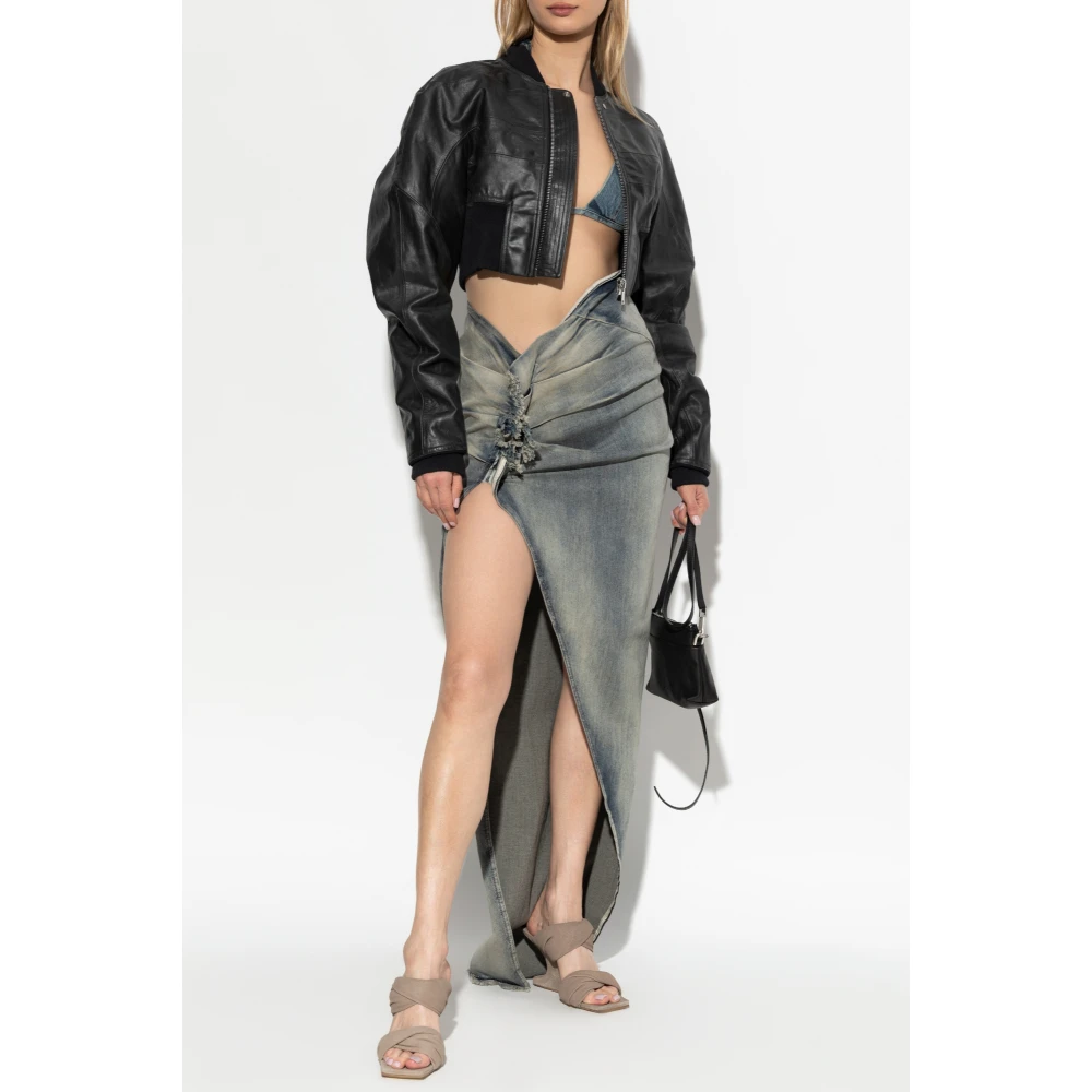 Rick Owens Denim Bra Blue Dames