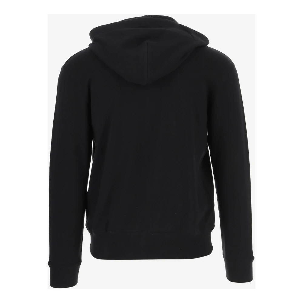 Comme des Garçons Katoenen Hoodie met rits Zwart Black Heren