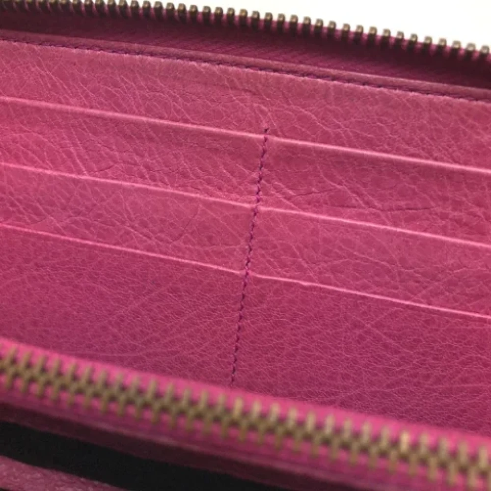 Balenciaga Vintage Pre-owned Leather wallets Pink Dames