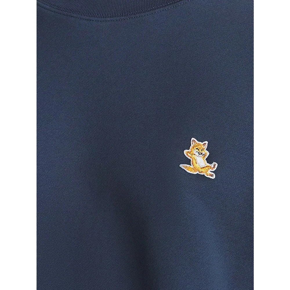 Maison Kitsuné Chillax Patch Sweater Blue Heren