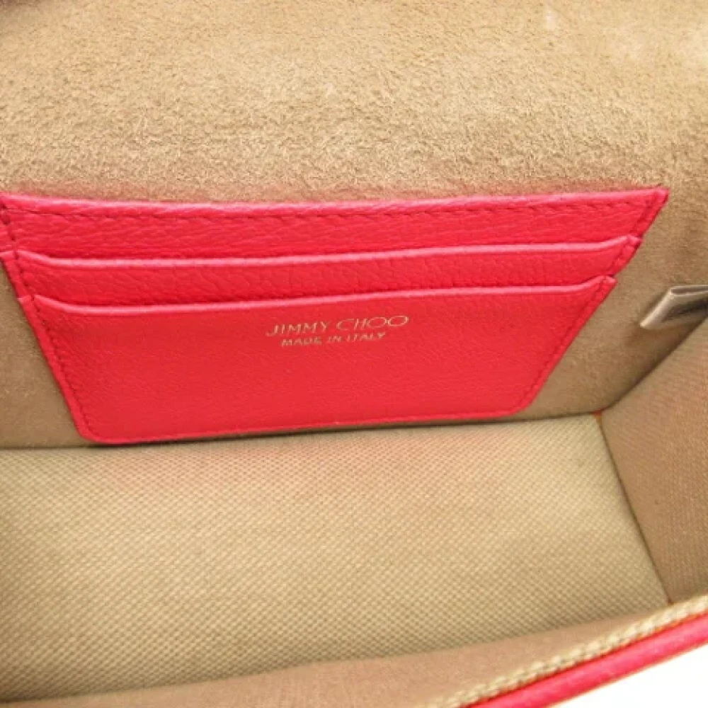 Jimmy Choo Pre-owned Fabric shoulder-bags Pink Dames
