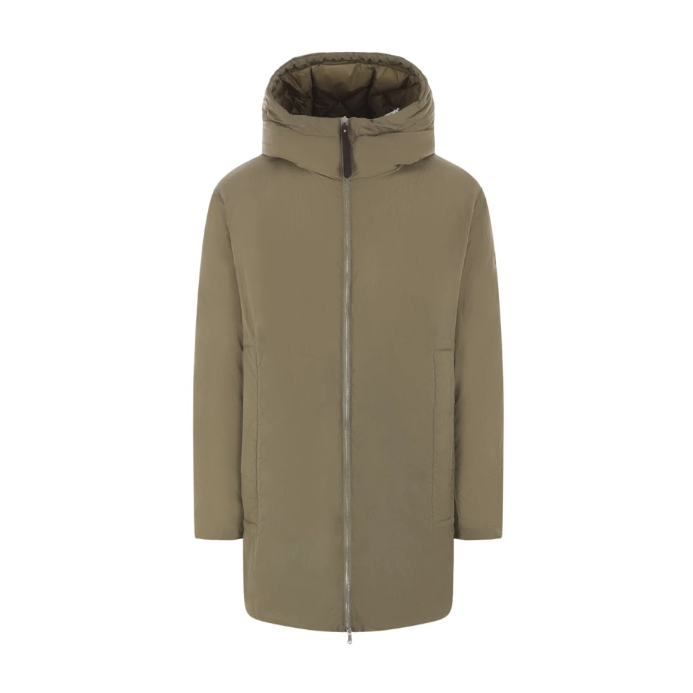 Tatras Glanzende Nylon Khaki Puffer Jas Green Heren