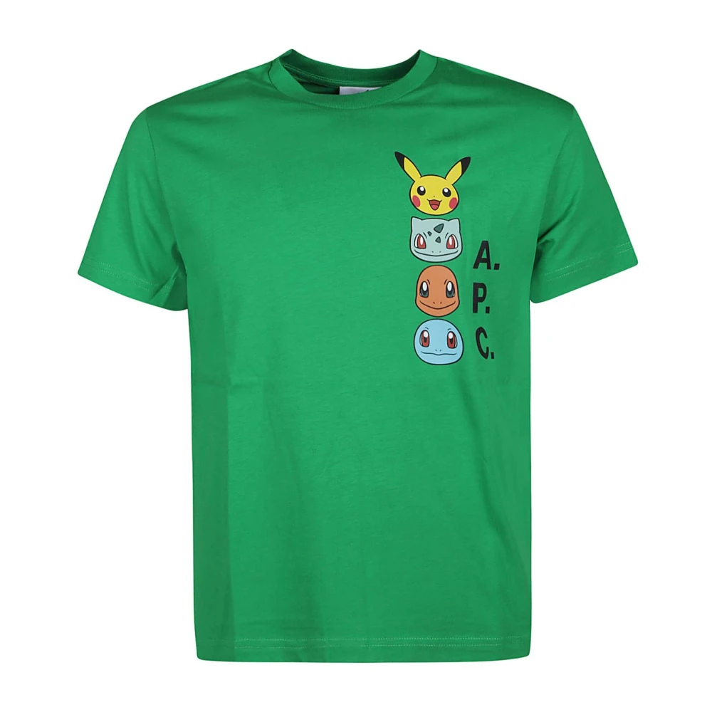 A.p.c. Pokémon Ekologisk Bomull T-shirt Green, Herr