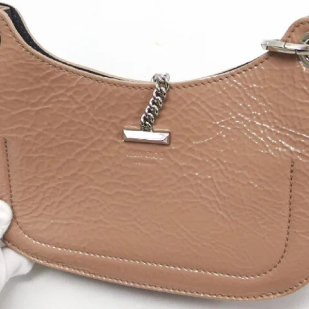 Jimmy Choo Pre-owned Leather handbags Beige Dames