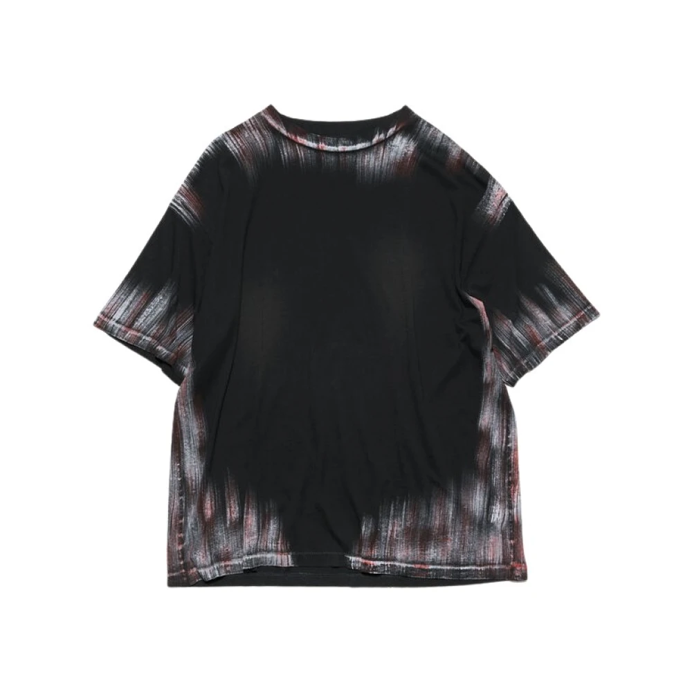 Acne Studios Faded Black T-Shirt Black Dames