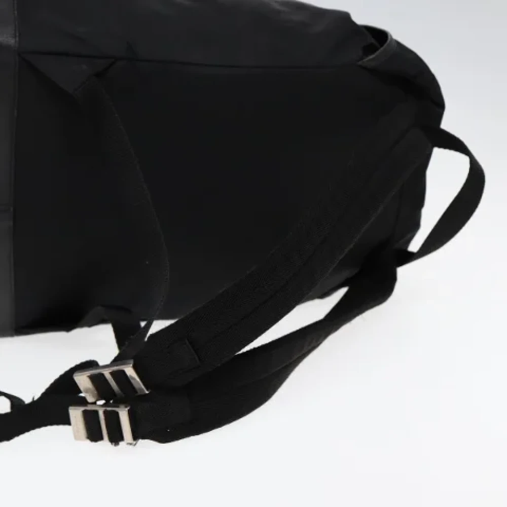Prada Vintage Pre-owned Nylon backpacks Black Dames