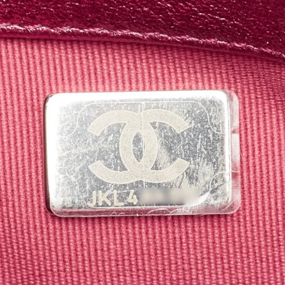 Chanel Vintage Pre-owned Leather chanel-bags Pink Dames
